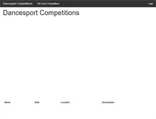 Tablet Screenshot of dancesportcomps.net